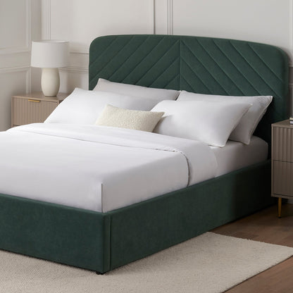 Charleston Ottoman Storage Bed - Green - DUSK