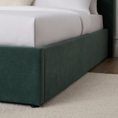 Charleston Ottoman Storage Bed - Green - DUSK