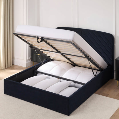 Charleston Ottoman Storage Bed - Navy - DUSK