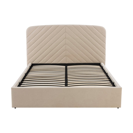 Charleston Ottoman Storage Bed - Stone - DUSK