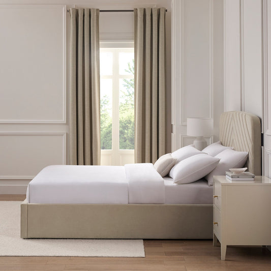 Charleston Ottoman Storage Bed - Stone - DUSK