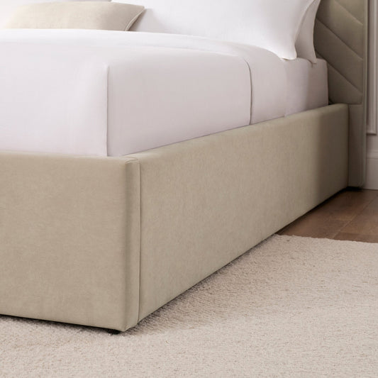 Charleston Ottoman Storage Bed - Stone - DUSK