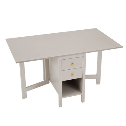 Charlie 2 - 4 Seater Folding Dining Table - Taupe - DUSK