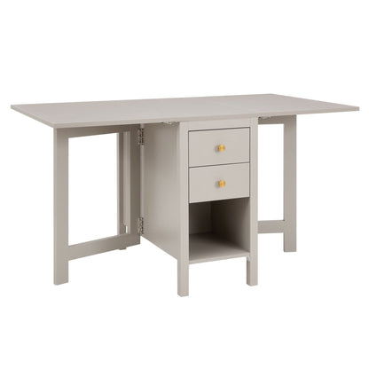 Charlie 2 - 4 Seater Folding Dining Table - Taupe - DUSK