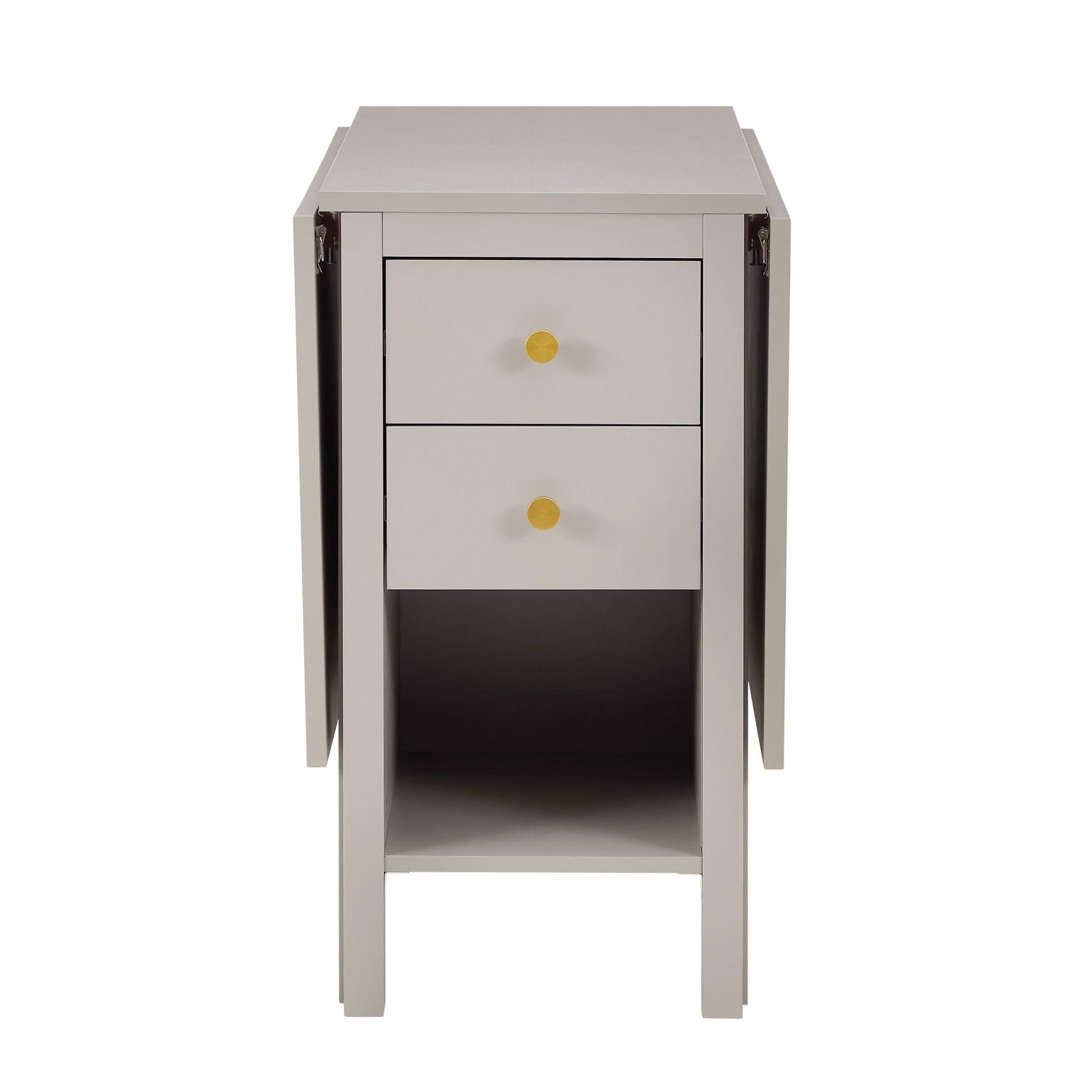 Charlie 2 - 4 Seater Folding Dining Table - Taupe - DUSK