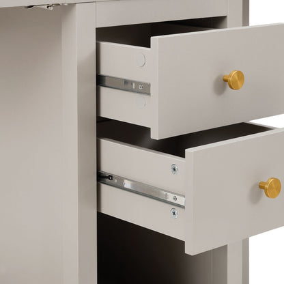 Charlie 2 - 4 Seater Folding Dining Table - Taupe - DUSK