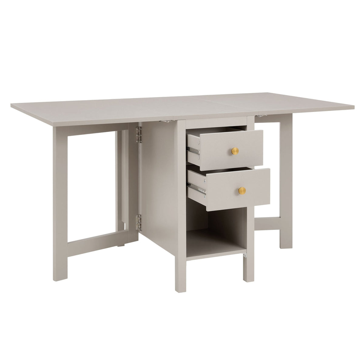 Charlie 2 - 4 Seater Folding Dining Table - Taupe - DUSK
