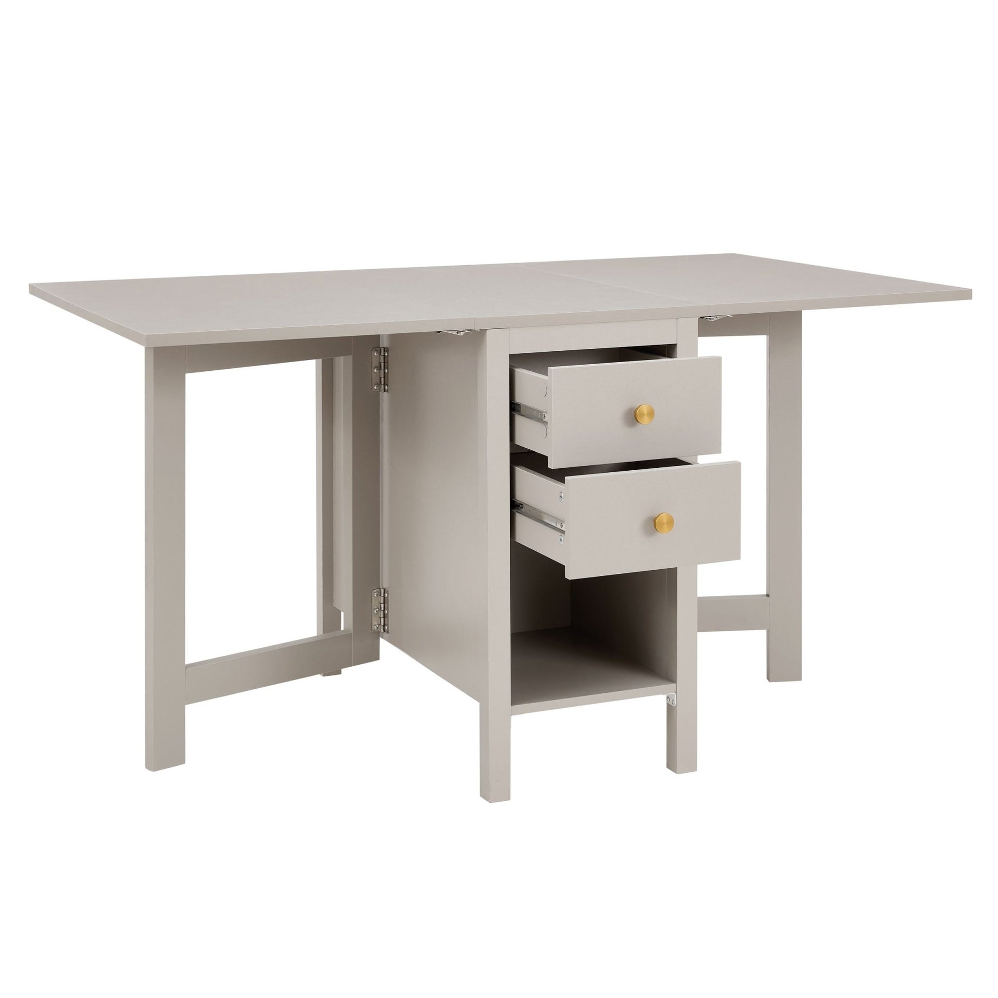 Charlie 2 - 4 Seater Folding Dining Table - Taupe - DUSK