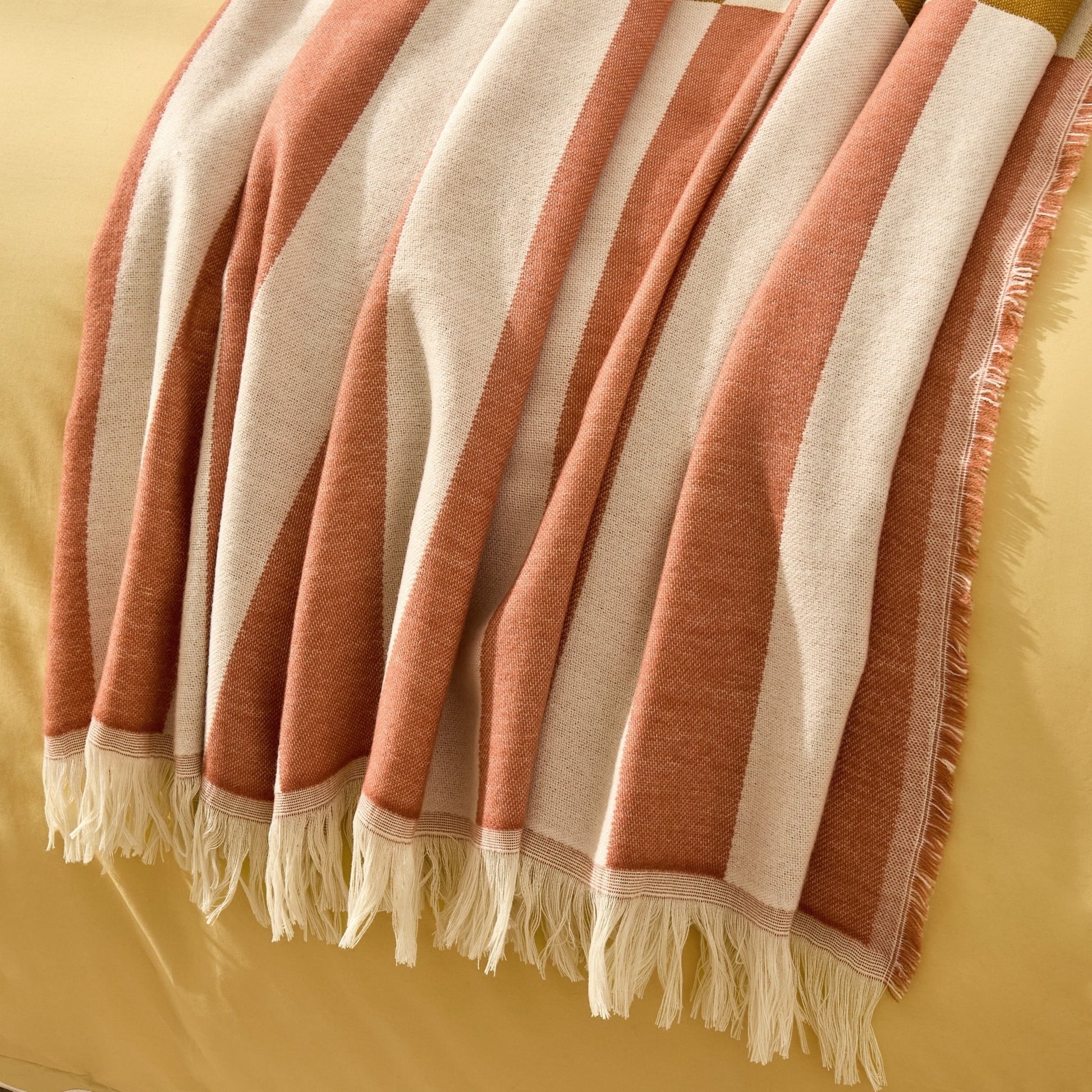 Checkerboard Throw - Pink/ Yellow - DUSK