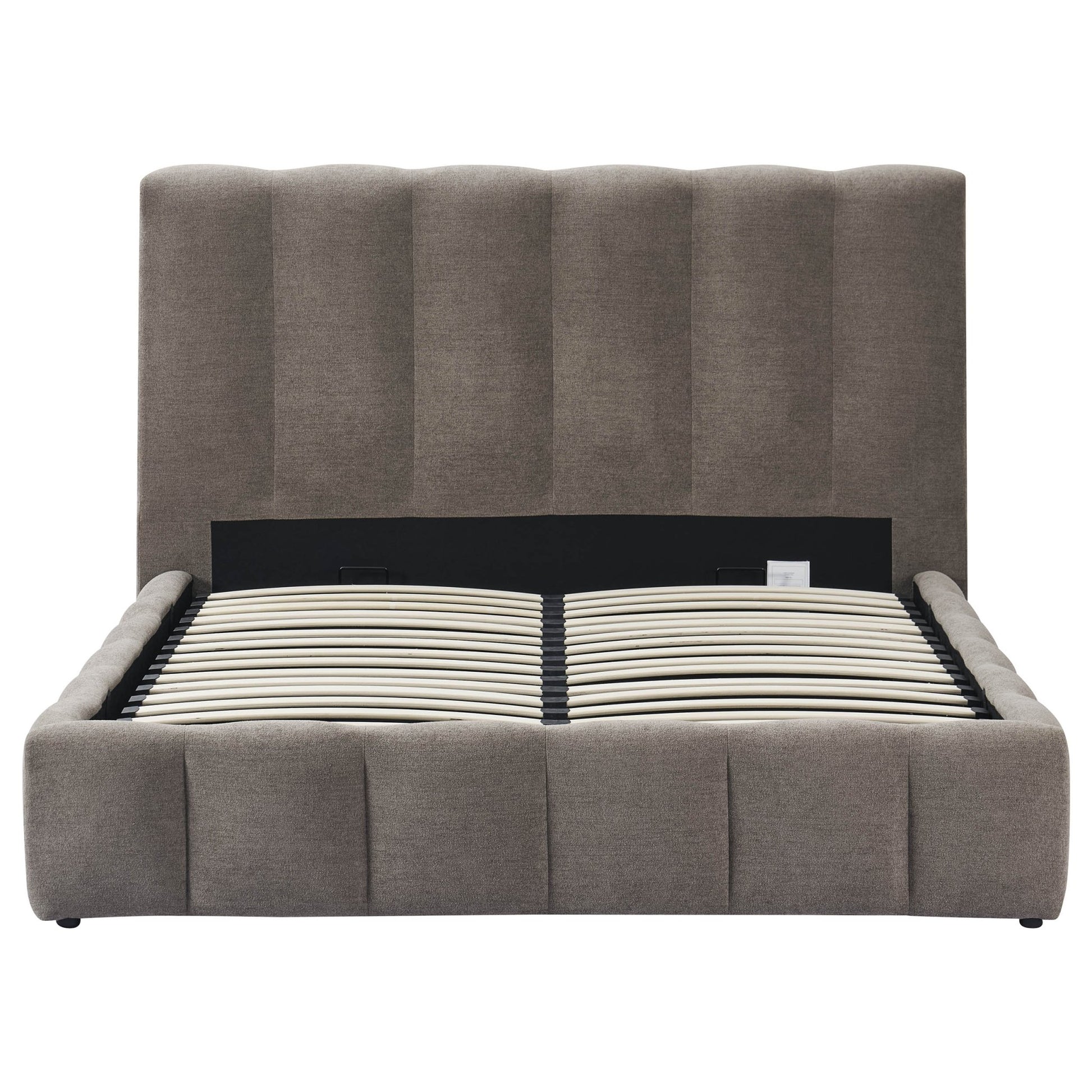 Cheshire Ottoman Storage Bed - Chenille Mushroom - DUSK