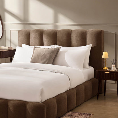 Cheshire Ottoman Storage Bed - Chenille Mushroom - DUSK
