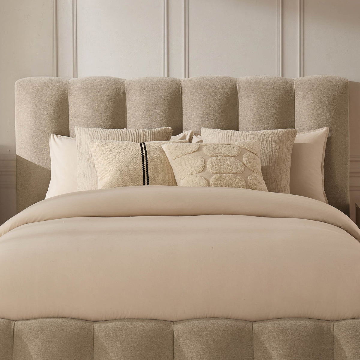 Cheshire Ottoman Storage Bed - Chenille Oatmeal - DUSK