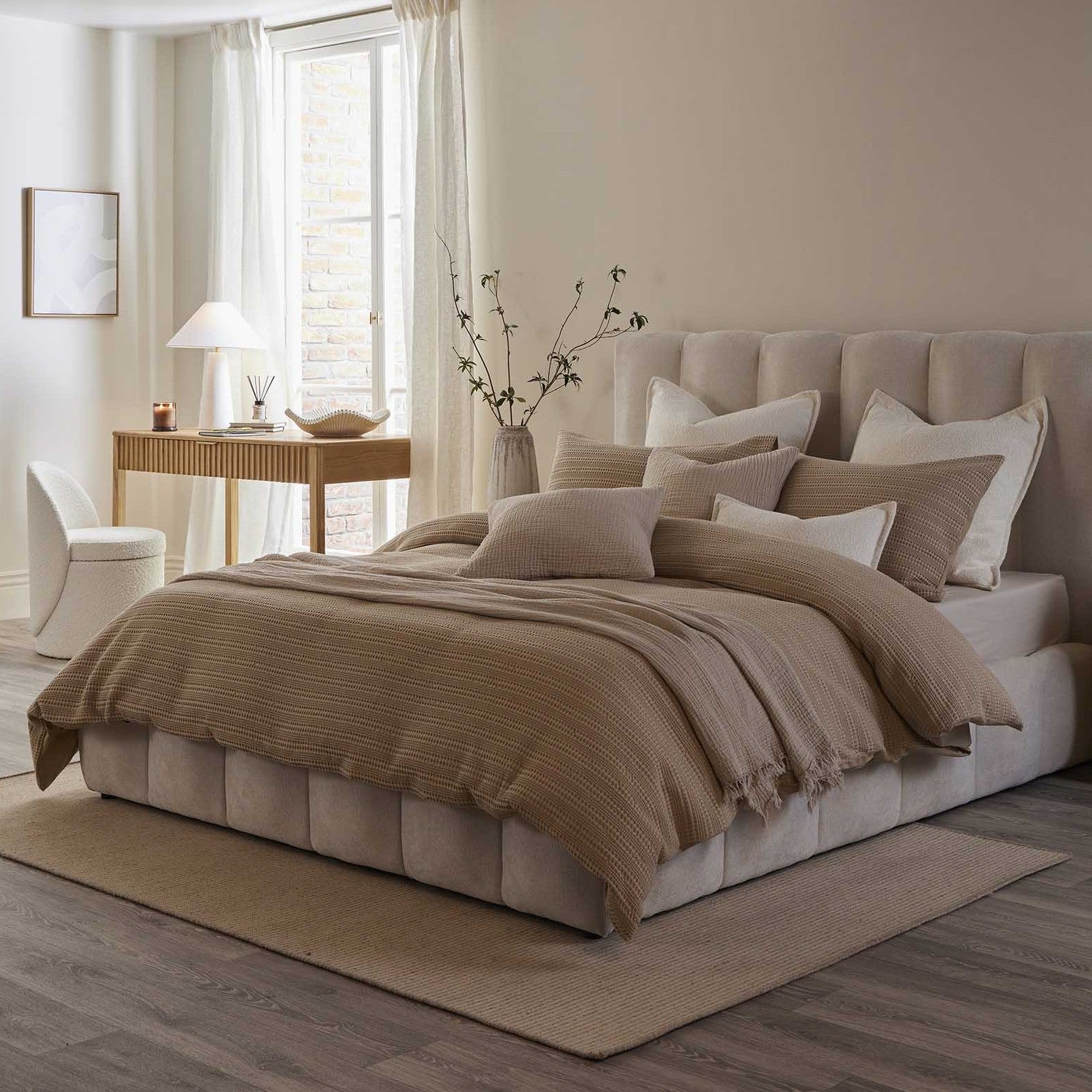 Cheshire Ottoman Storage Bed - Ivory - DUSK