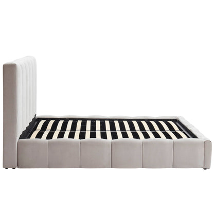 Cheshire Ottoman Storage Bed - Light Grey - DUSK
