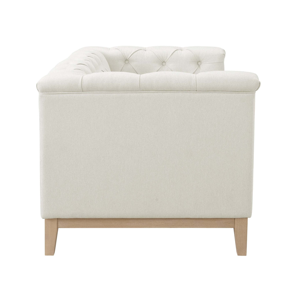Chesterfield 2 Seater Sofa - Cream Linen - DUSK