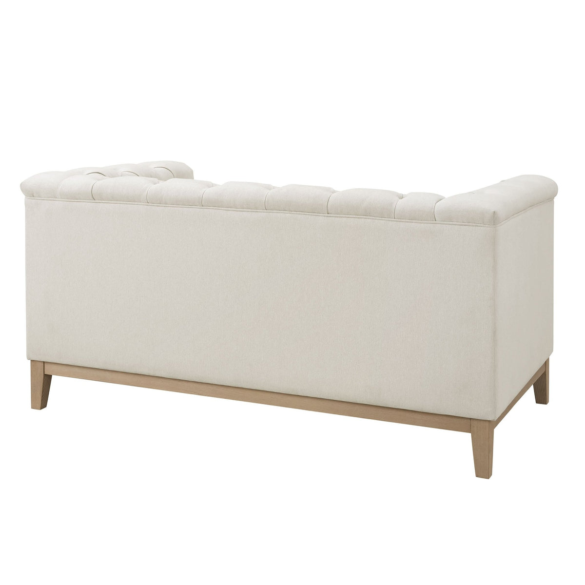 Chesterfield 2 Seater Sofa - Cream Linen - DUSK