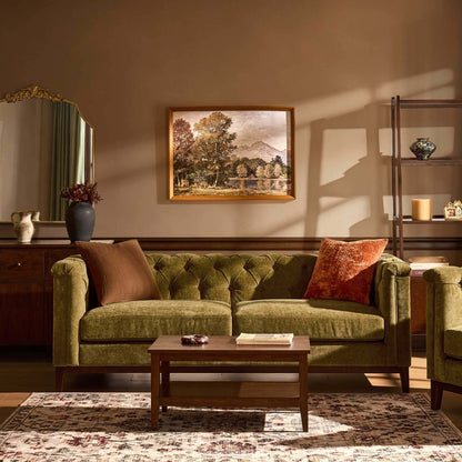 Chesterfield 3 Seater Sofa - Cedar Earth - DUSK