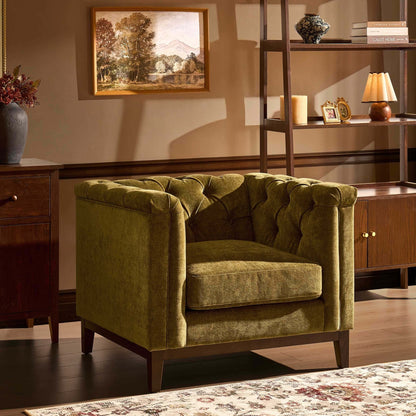 Chesterfield Armchair - Cedar Earth - DUSK
