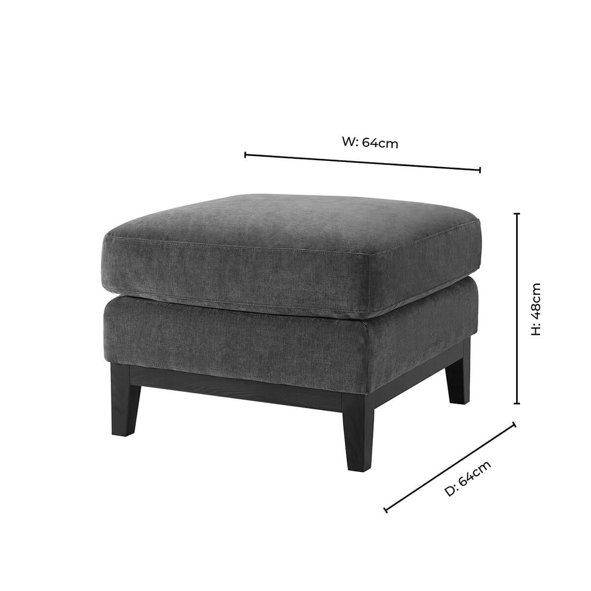 Chesterfield Pouffe - Cedar Earth - DUSK