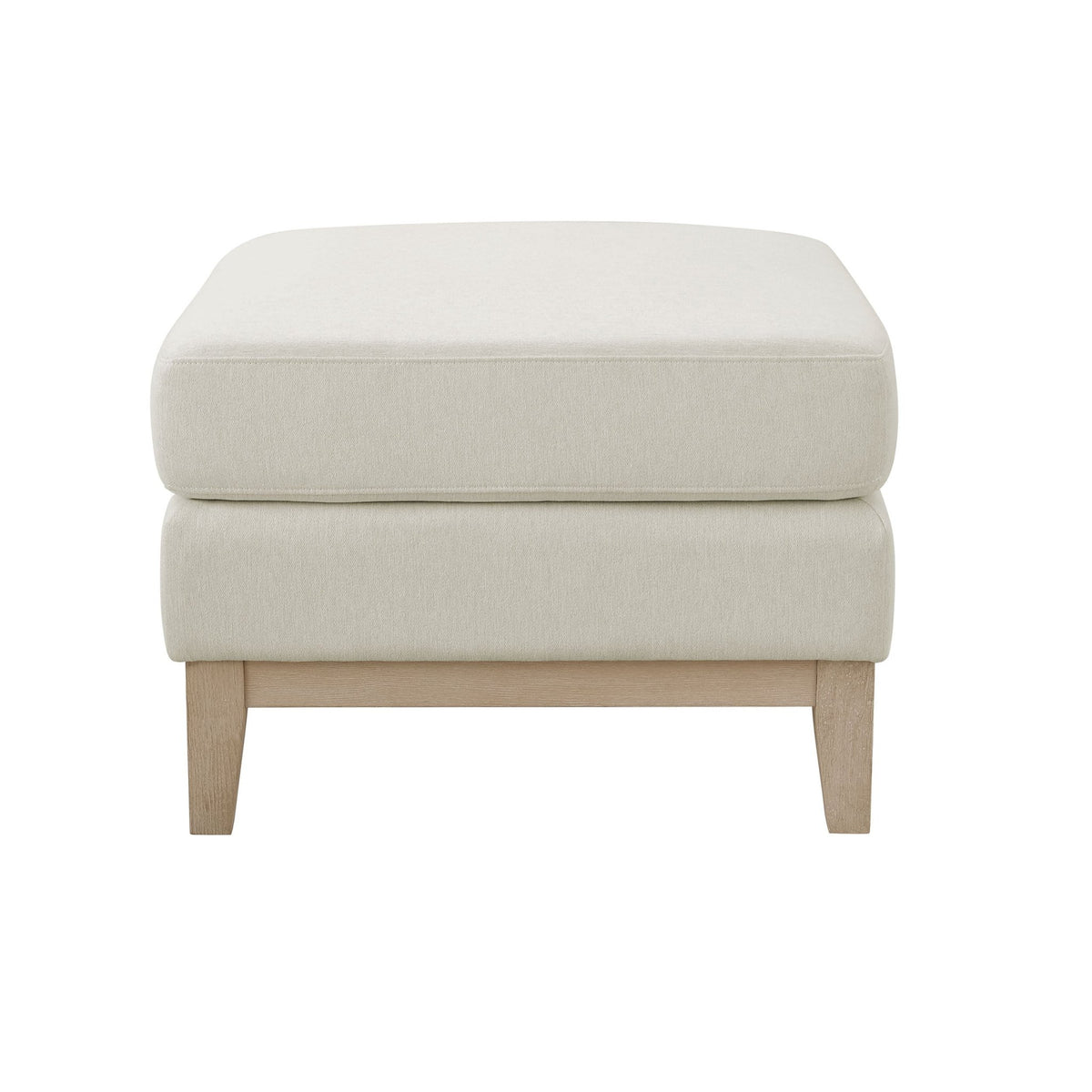 Chesterfield Pouffe - Cream Linen - DUSK