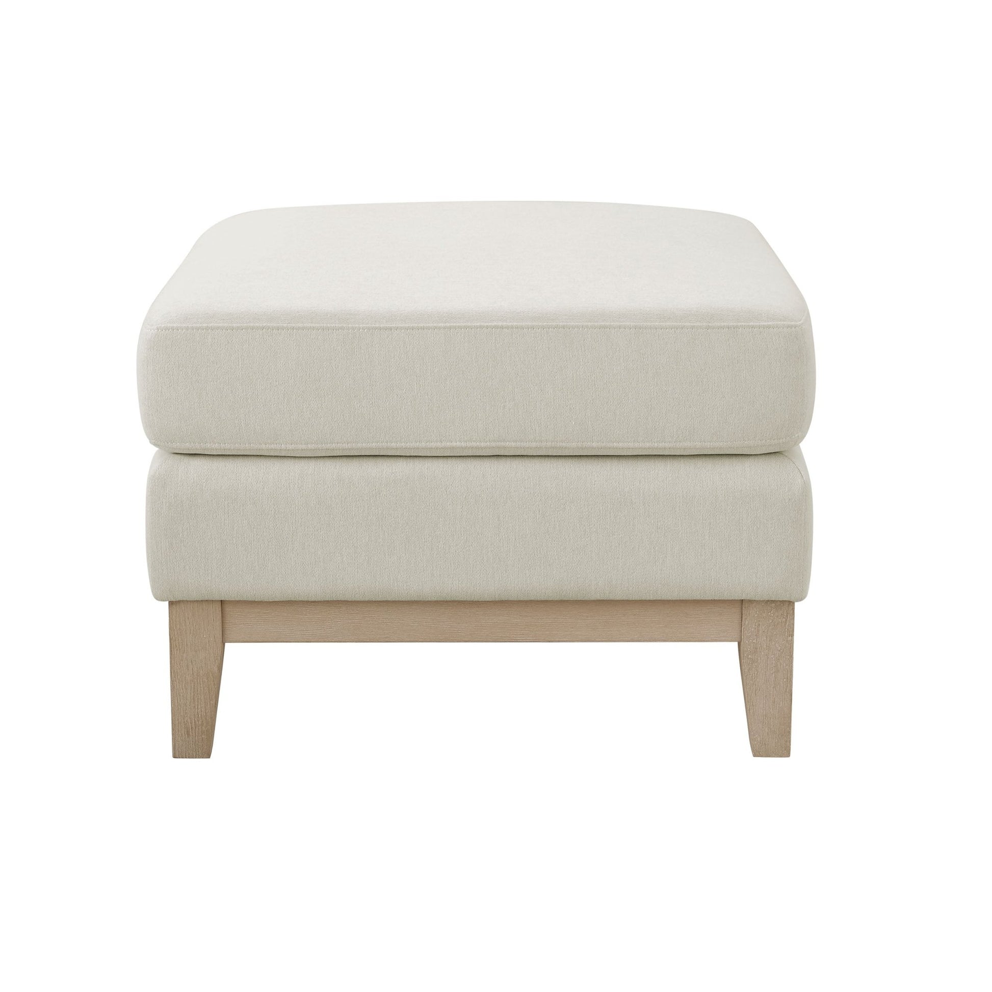 Chesterfield Pouffe - Cream Linen - DUSK