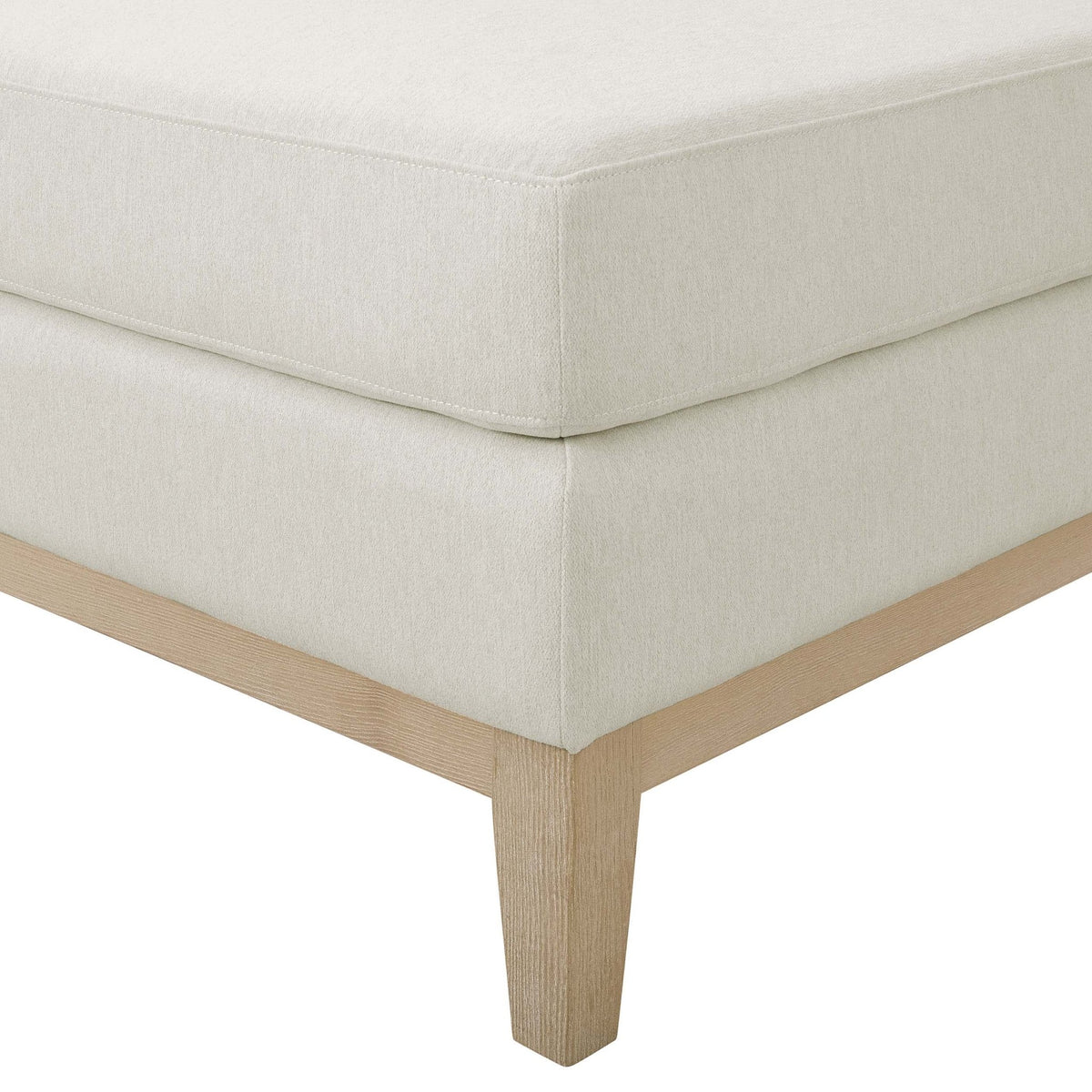 Chesterfield Pouffe - Cream Linen - DUSK