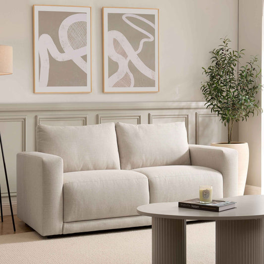 Chicago 2 Seater Sofa - Beige - DUSK