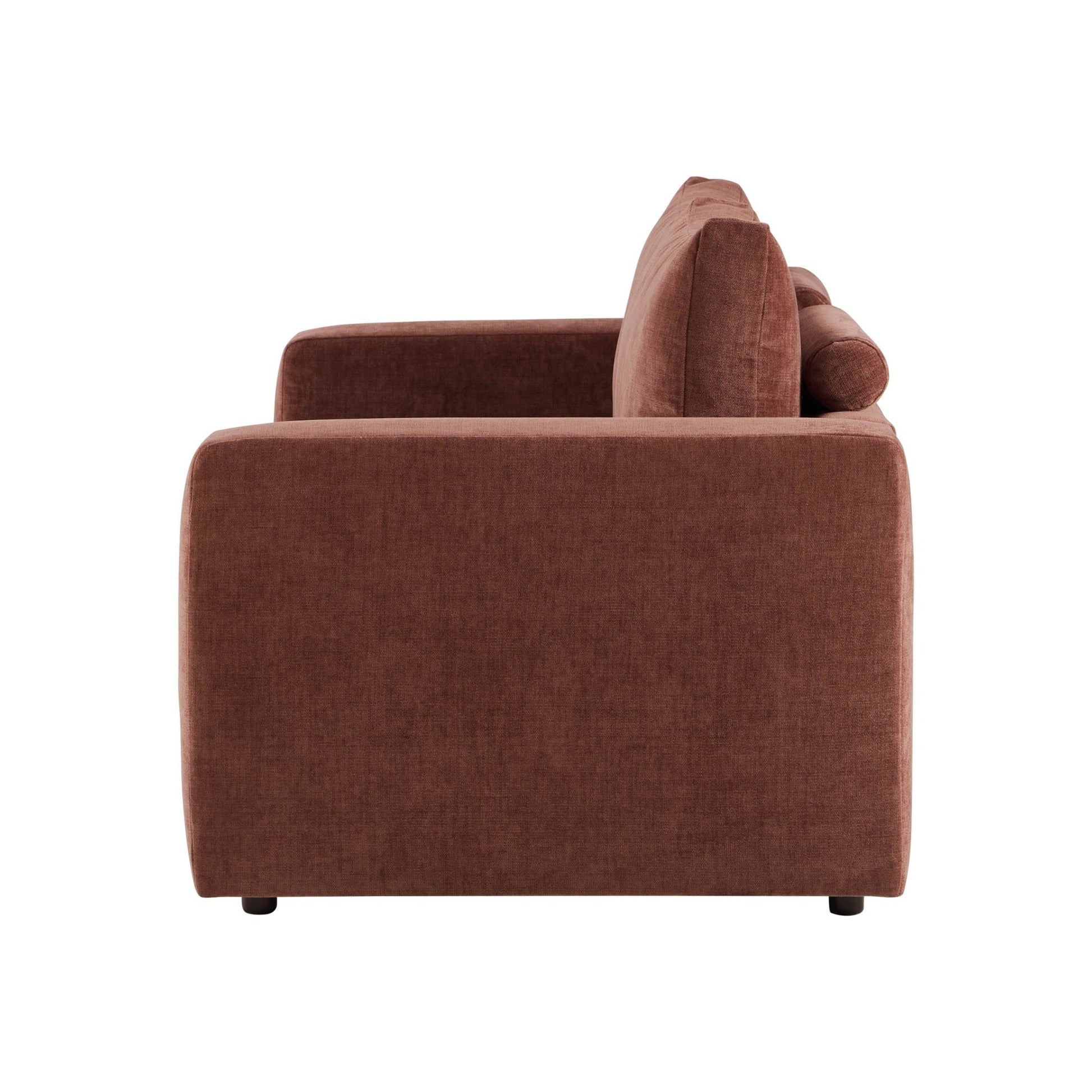 Chicago 2 Seater Sofa - Chenille Dark Rust - DUSK