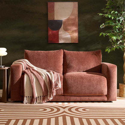 Chicago 2 Seater Sofa - Chenille Dark Rust - DUSK