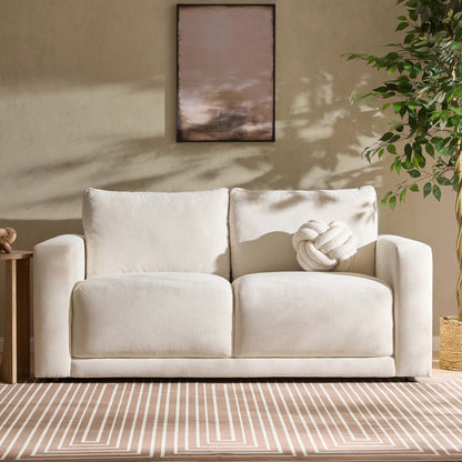 Chicago 2 Seater Sofa - Chenille Ivory - DUSK