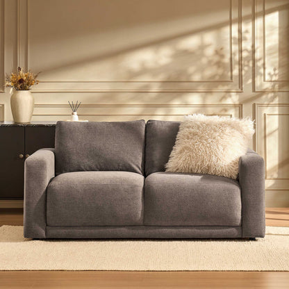 Chicago 2 Seater Sofa - Chenille Mushroom - DUSK