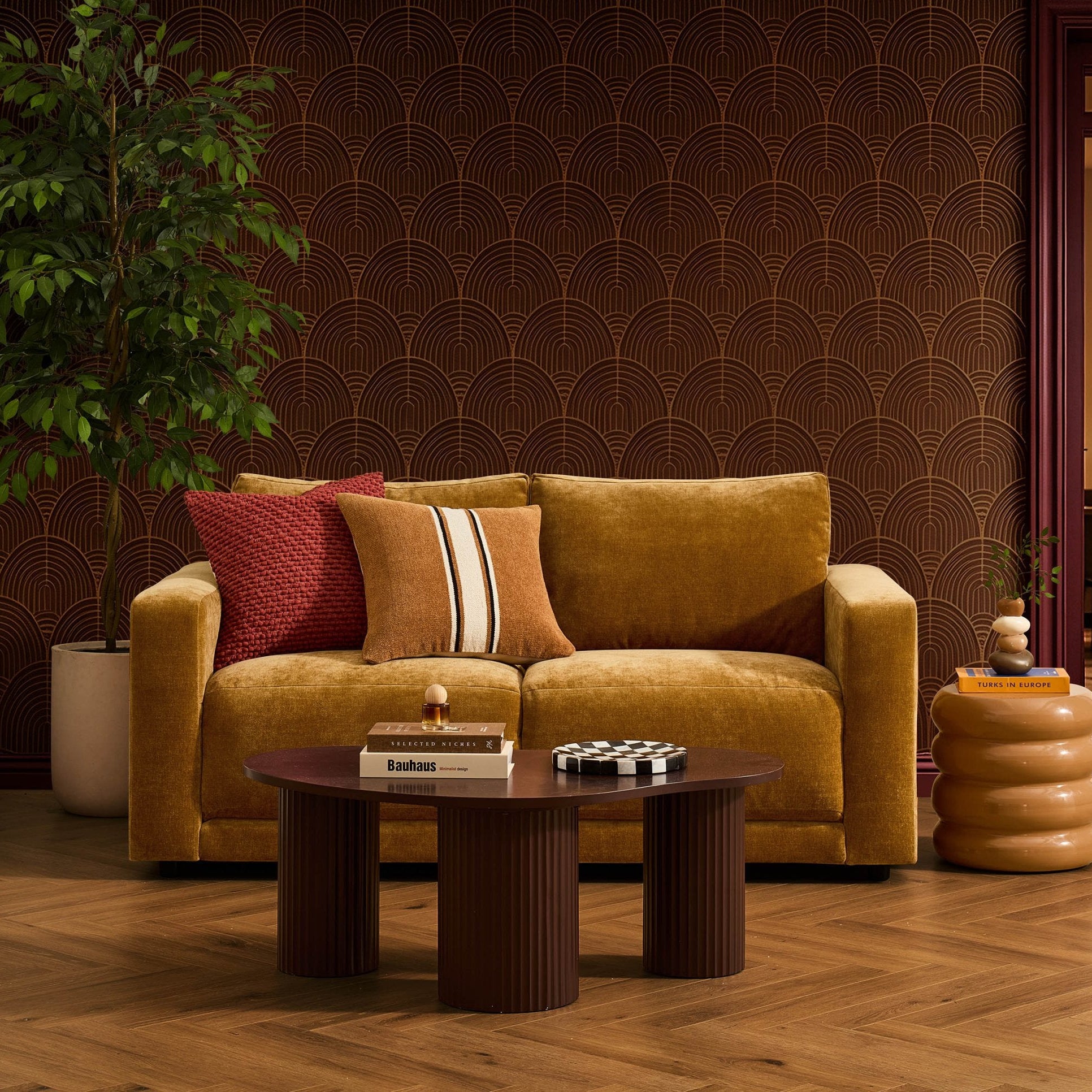 Chicago 2 Seater Sofa - Golden Haze - DUSK
