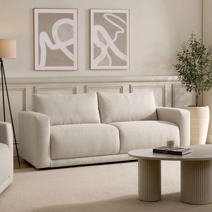 Chicago 3 Seater Sofa - Beige - DUSK