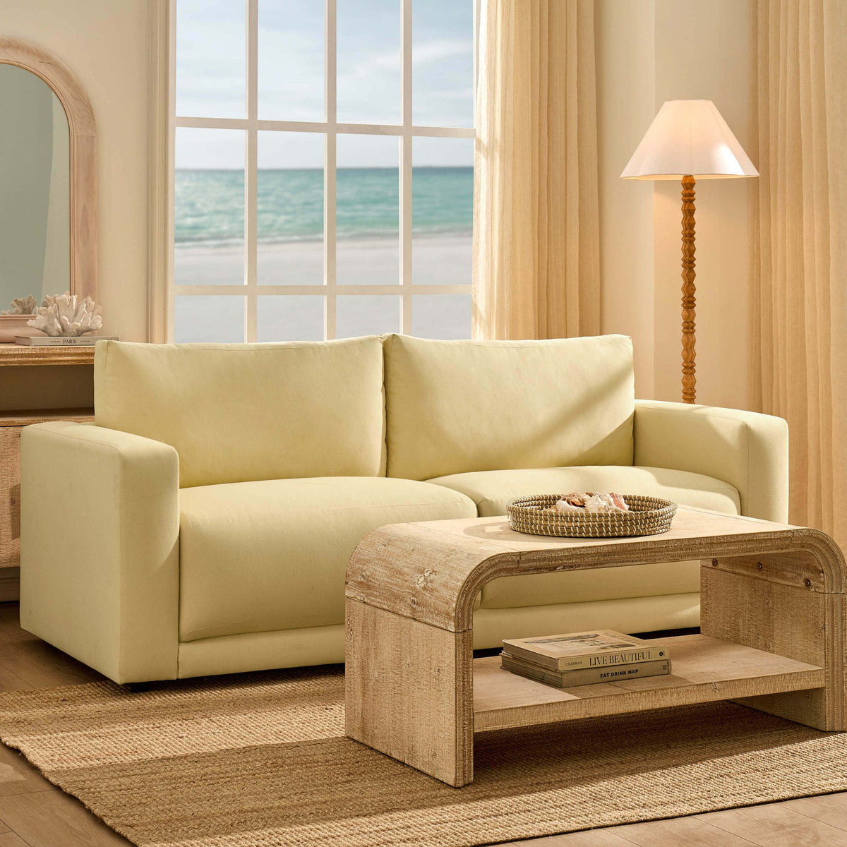 Chicago 3 Seater Sofa - Butter Yellow - DUSK