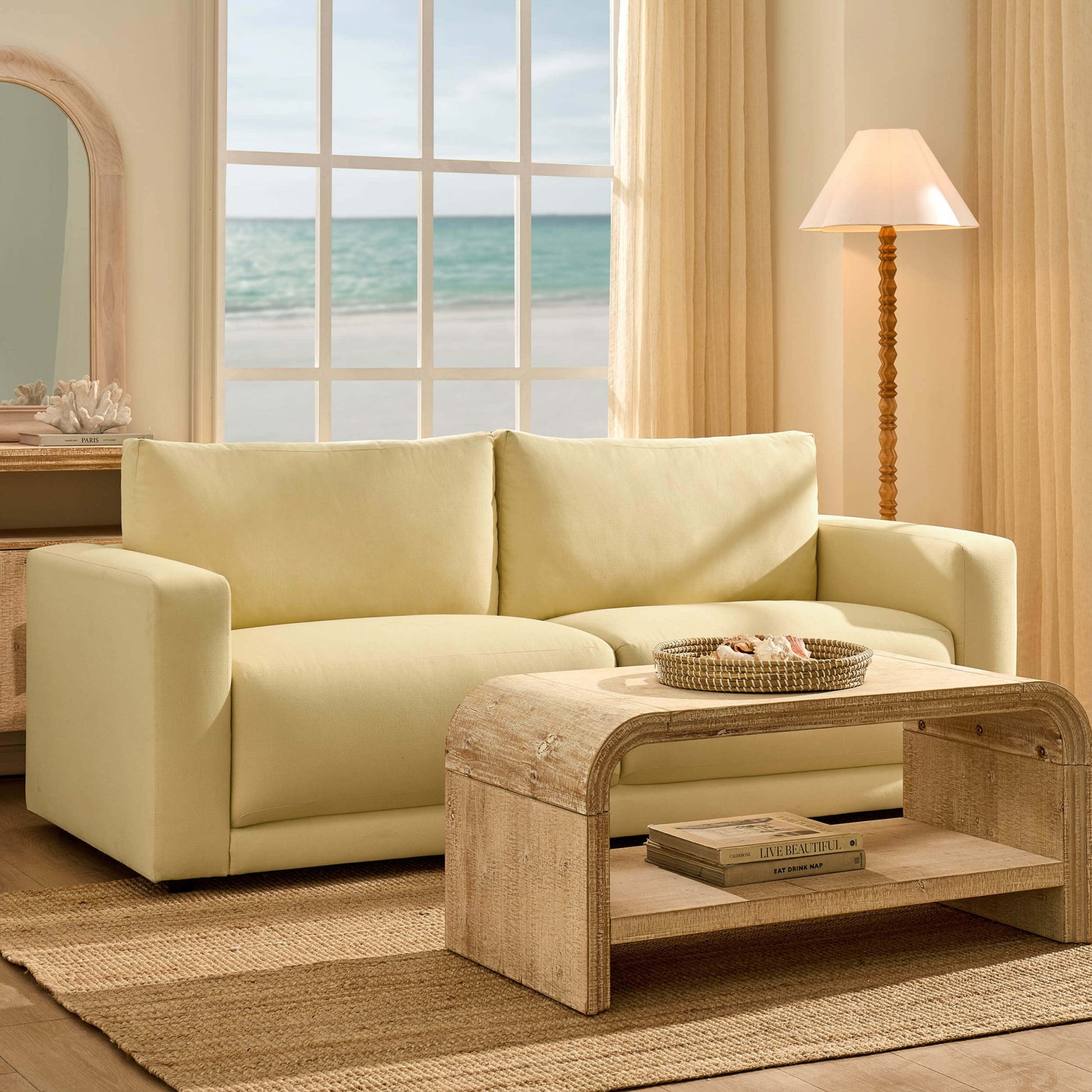 Chicago 3 Seater Sofa - Butter Yellow - DUSK