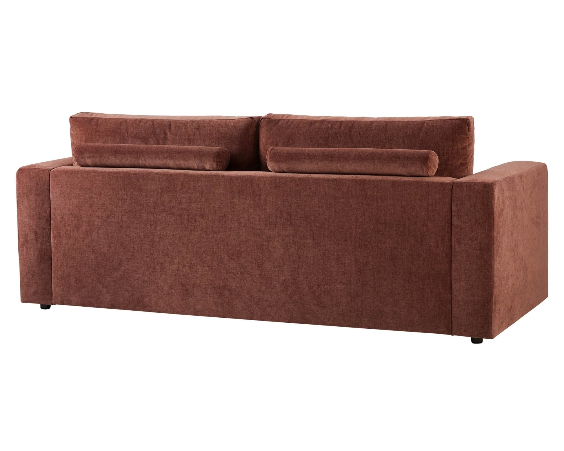 Chicago 3 Seater Sofa - Chenille Dark Rust - DUSK