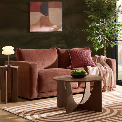 Chicago 3 Seater Sofa - Chenille Dark Rust - DUSK