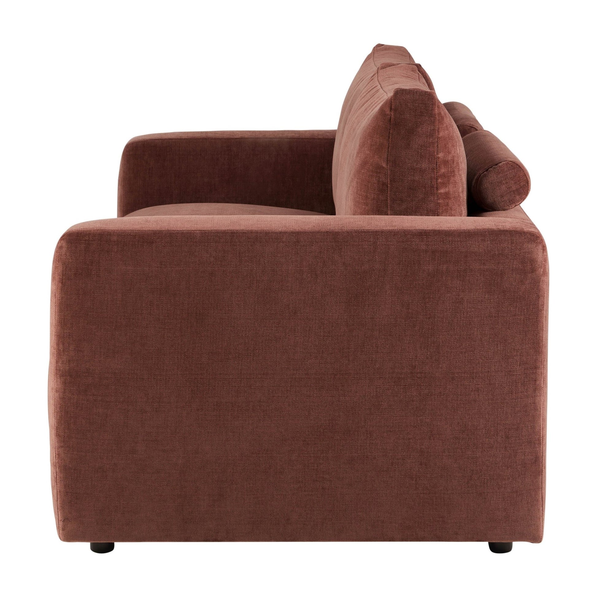 Chicago 3 Seater Sofa - Chenille Dark Rust - DUSK