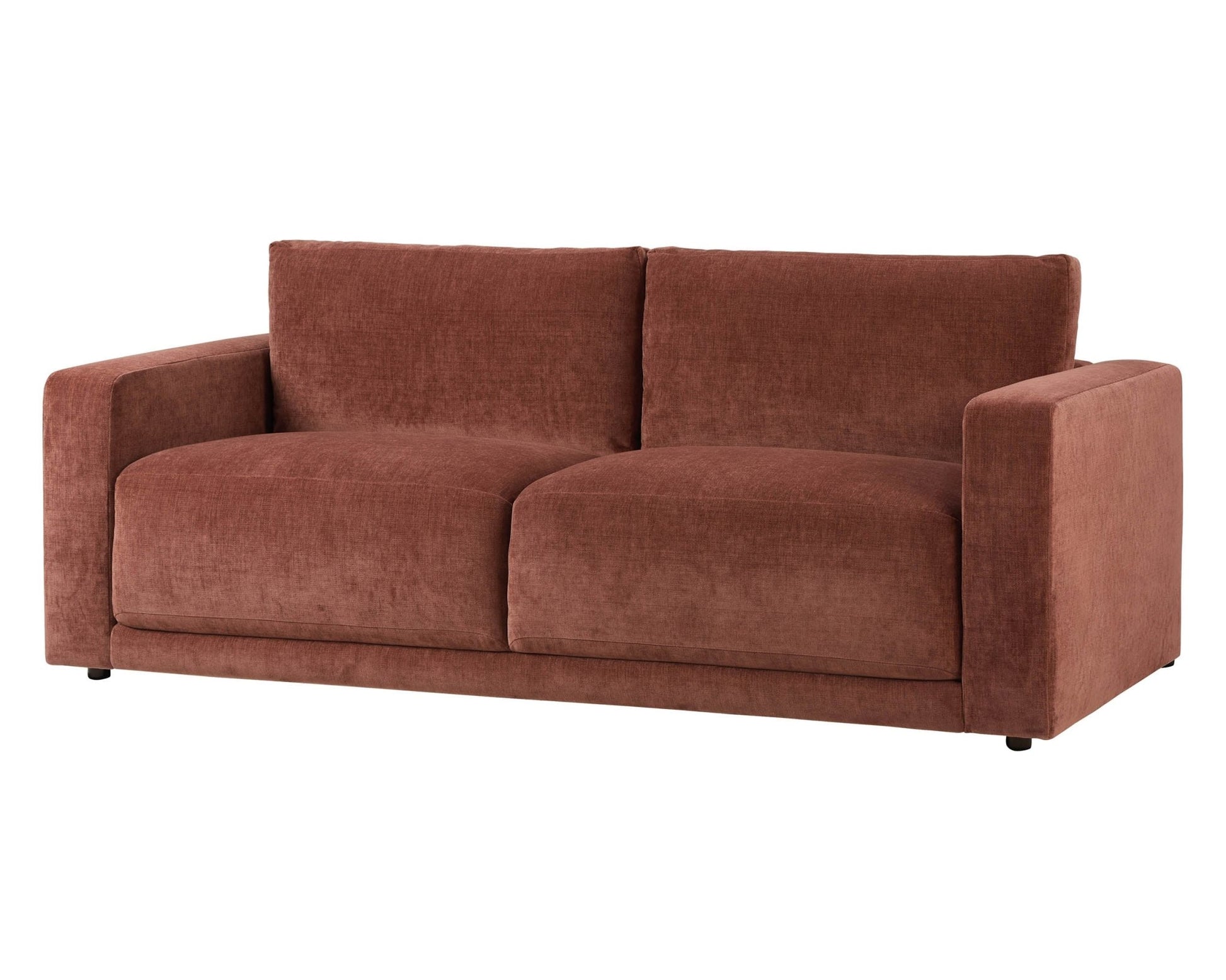 Chicago 3 Seater Sofa - Chenille Dark Rust - DUSK