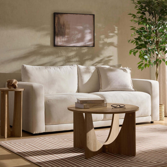 Chicago 3 Seater Sofa - Chenille Ivory - DUSK