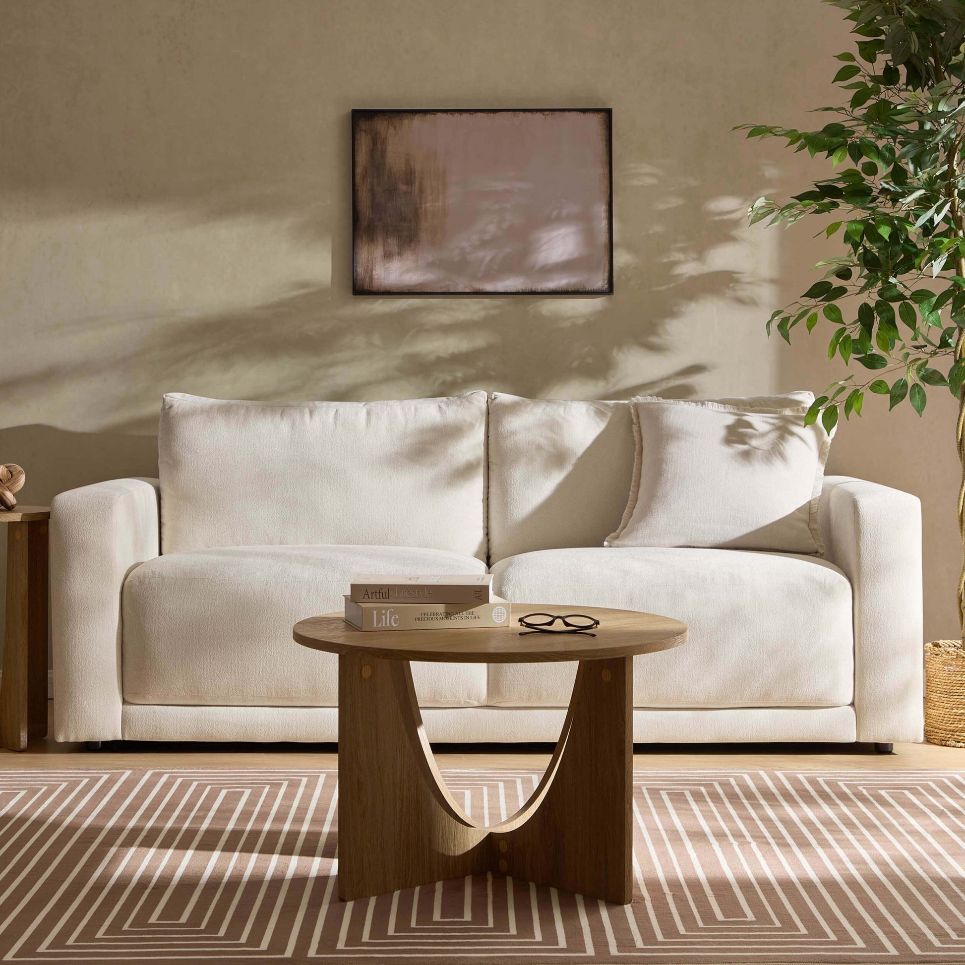 Chicago 3 Seater Sofa - Chenille Ivory - DUSK