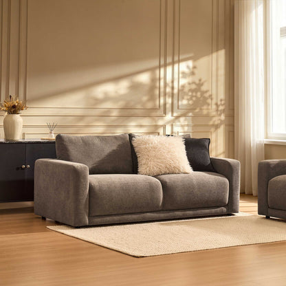 Chicago 3 Seater Sofa - Chenille Mushroom - DUSK