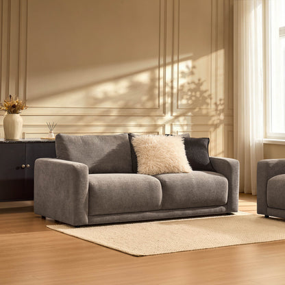 Chicago 3 Seater Sofa - Chenille Mushroom - DUSK