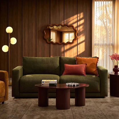 Chicago 3 Seater Sofa - Woven Pine Green - DUSK