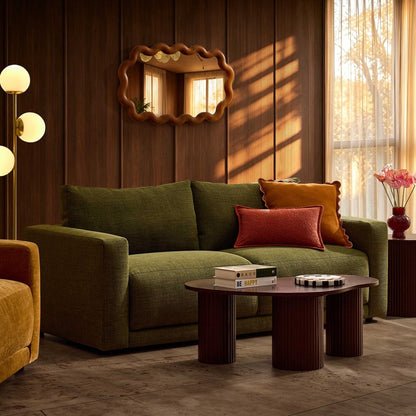 Chicago 3 Seater Sofa - Woven Pine Green - DUSK