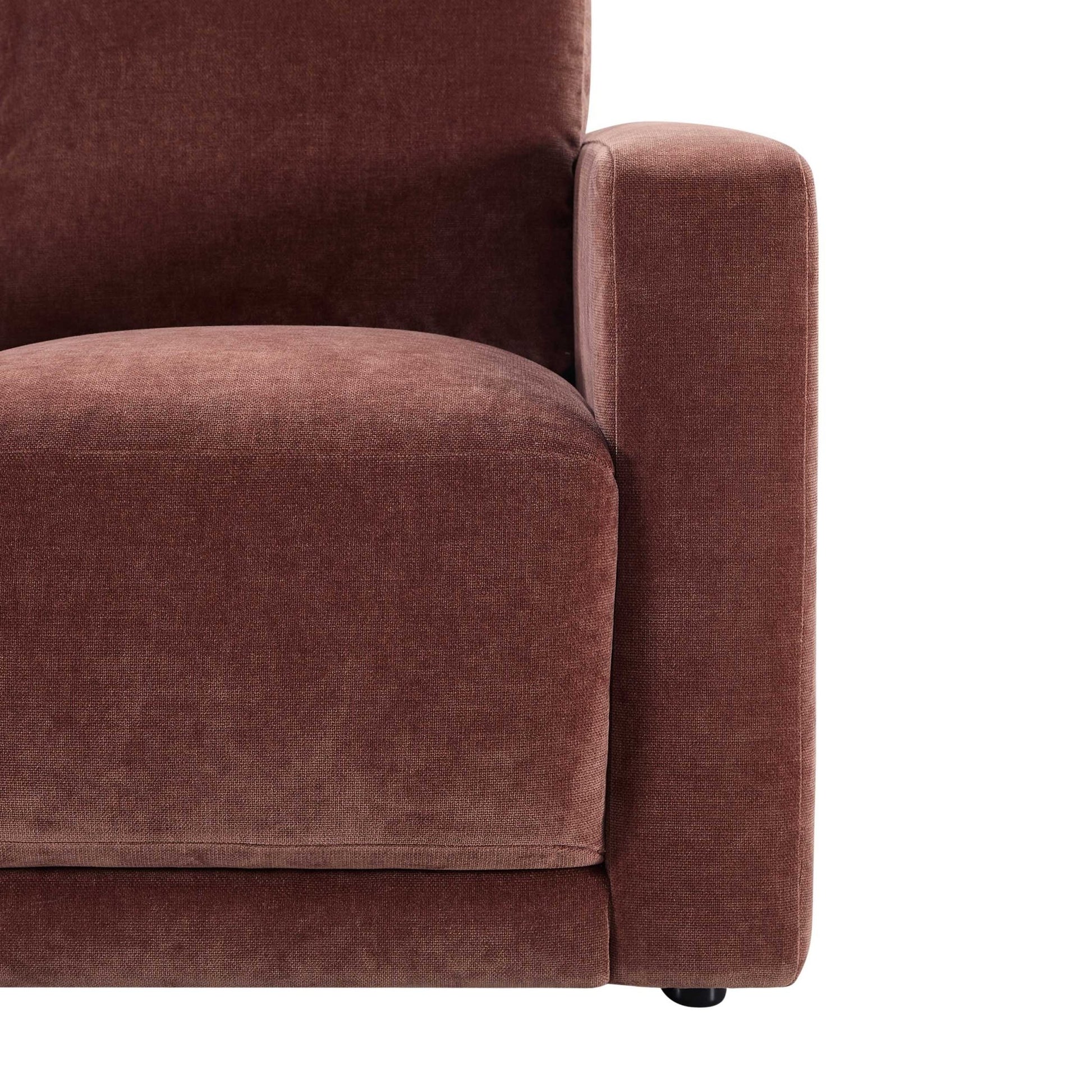 Chicago Compact 2 Seater Sofa - Chenille Dark Rust - DUSK