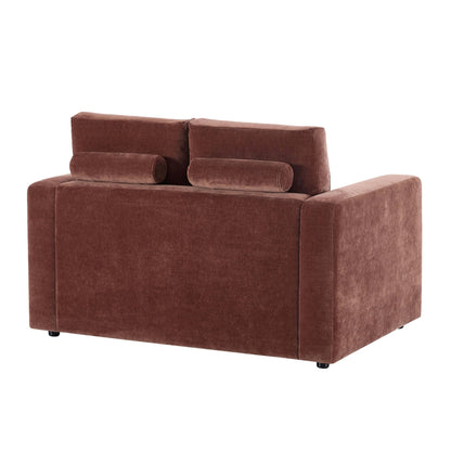Chicago Compact 2 Seater Sofa - Chenille Dark Rust - DUSK