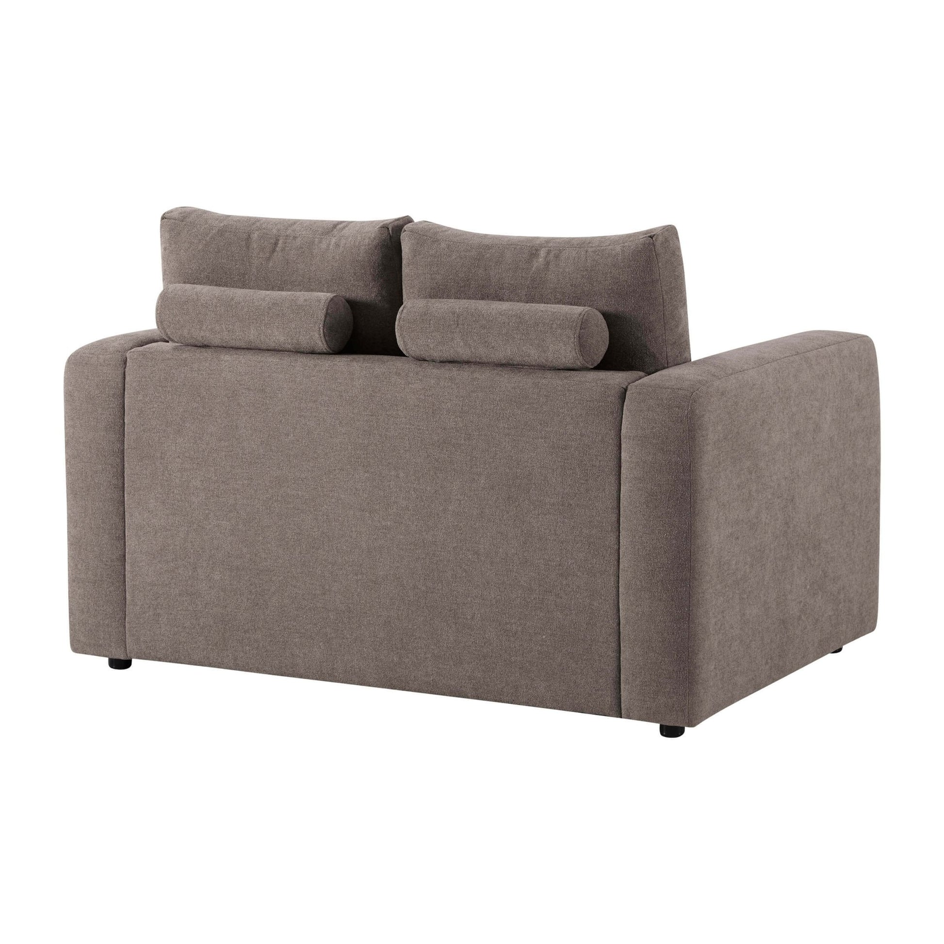 Chicago Compact 2 Seater Sofa - Chenille Mushroom - DUSK