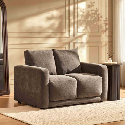 Chicago Compact 2 Seater Sofa - Chenille Mushroom - DUSK