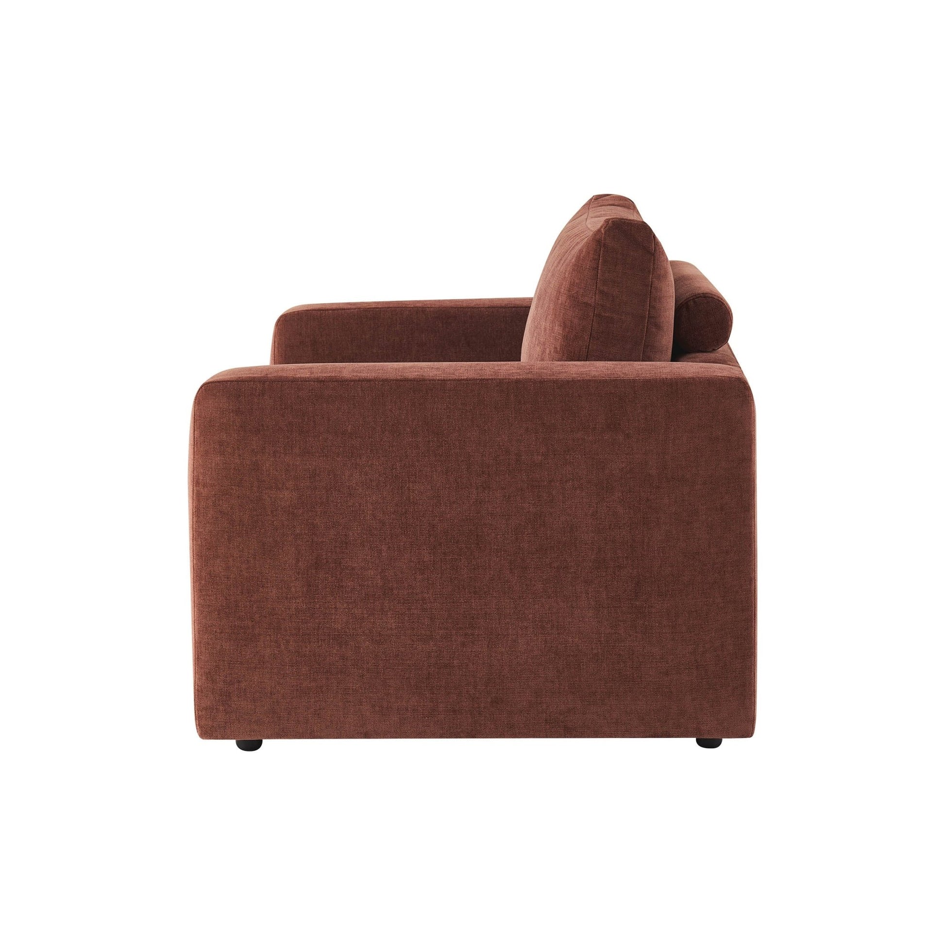 Chicago Loveseat - Chenille Dark Rust - DUSK